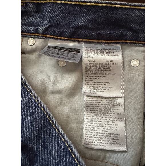 Levis 505 Distressing Jeans Mens Size 32x32 Straight - Picture 7 of 7